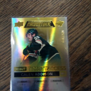 2021-22 UD credentials debut ticket access Calen Addison