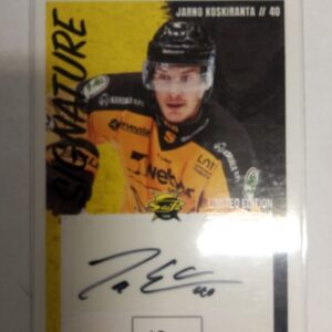 2022 Cardset SM-Liiga Signature Limited Edition Jarno Koskiranta /40