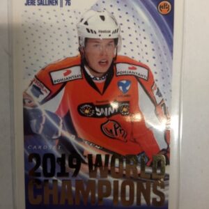 2019 Cardset SM-Liiga 2019 World Champions Jere Sallinen /299