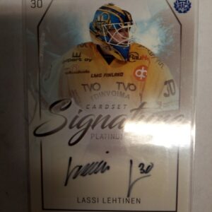 2018-2019 Cardset SM-Liiga Signature Platinum Edition Lassi Lehtinen /125