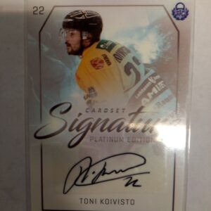 2018-2019 Cardset SM-Liiga Signature Platinum Edition Toni Koivisto /125