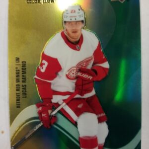 2021-22 UD allure color flow yellow green Lucas Raymond