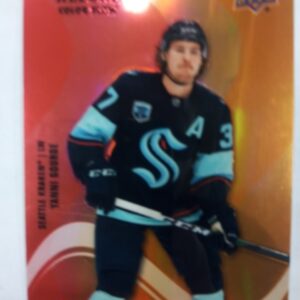 2022-22 UD allure color flow red orange Yanni Gourde