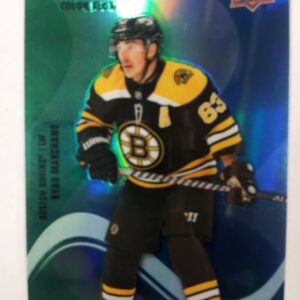 2022-22 UD Color Flow allure green blue Brad Marchand