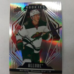 2021-22 UD allure rookies Matt Boldy
