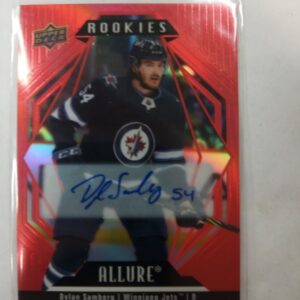 2022-23 UD allure rookies Dylan Samberg red rainbow auto