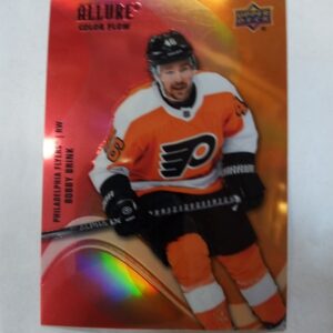 2022-23 UD allure color flow red orange Bobby Brink