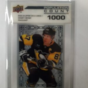 2023-24 UD series 1 population count 1000 Sidney Crosby