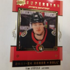 2023-24 UD series 1 superstar honnor roll Tim Stutzle red