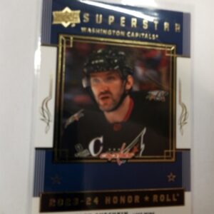 2023-24 UD series 1 superstar honnor roll Alex Ovechkin blue
