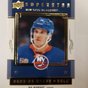 2023-24 UD series 1 superstar honnor roll Bo Horvat blue