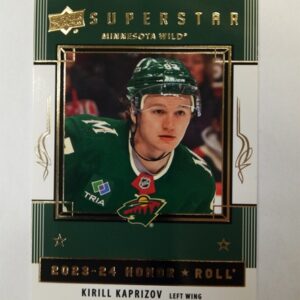 2023-24 UD series 1 superstar honor roll Kirill Kaprizov green