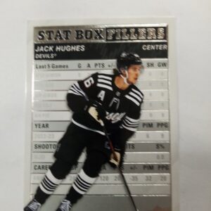 2023-24 UD series 1 stat box filliers Jack Hughes