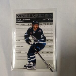 2023-24 UD series 1 stat box filliers Kyle Connor
