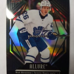 2022 - 2023 UD allure rookies Nick Abruzzese Black Rainbow