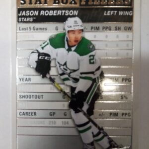 2023-24 UD series 1 stat box filliers Jason Robertson