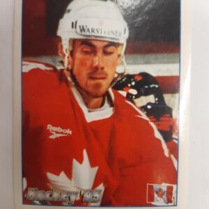 1995 Panini Pro Hockey Magazine Hockey 95 Stickers Geoff Sanderson