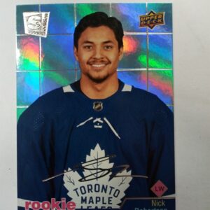 2020-21 UD extended series rookie class Nick Robertson autograph