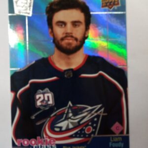 2020-21 UD extended series rookie class Liam Foundry autograph