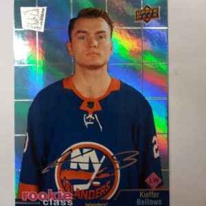 2020-21 UD extended series rookie class Kieffer Bellows autograph