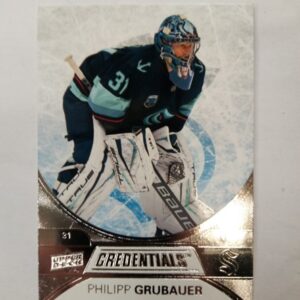 2021-22 Upper Deck Credentials Philipp Grubauer