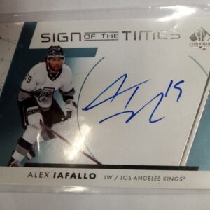 2022-2023 Upper Deck SP Authentic Sign of the Times Alex Iafallo