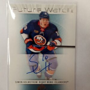 2022-23 UD SP Authentic future watch signatures Simon Holmstrom