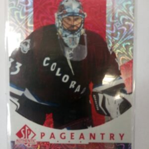 2022-23 UD SP Authentic pageantry red Patrick Roy