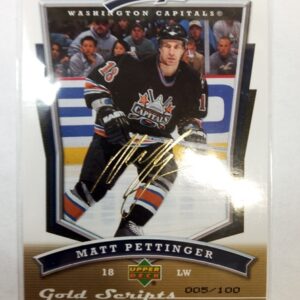 2007-2008 Upper Deck MVP Matt Pettinger /100