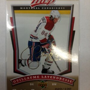 2007-2008 Upper Deck MVP Guillaume Latendresse /100
