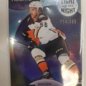 2022-23 Upper Deck Synergy Light Up The Night Rookie Brayden Tracey /399