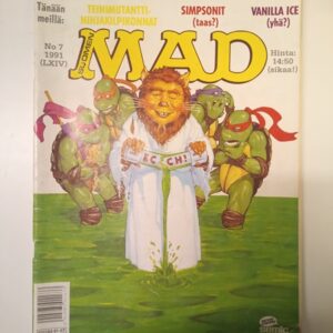 MAD - Teinimutanttininjakilpikonnat, Simpsonit, Vanilla ice No. 7 1991 (K)