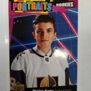2020-2021 Upper Deck Series 1 Portraits Rookies Peyton Krebs