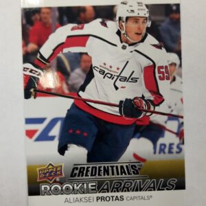2021-22 Upper Deck Credentials Rookie Arrivals Aliaksei Protas