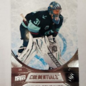2021-22 Upper Deck Credentials Philipp Grubauer