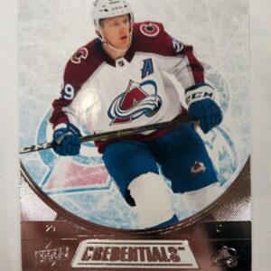 2021-22 Upper Deck Credentials Nathan MacKinnon