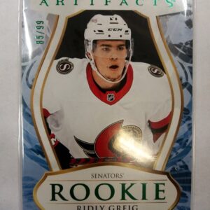 2023-2024 Upper Deck Artifacts Rookie Ridly Greig /99