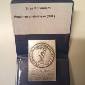 SUL 2007 hopeinen ansiolevyke (K)