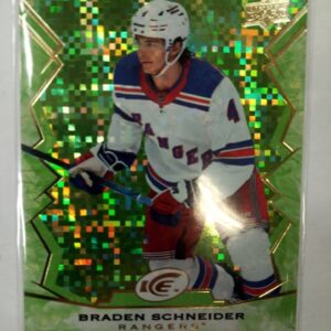 2022-2023 Upper Deck ICE Green Braden Schneider