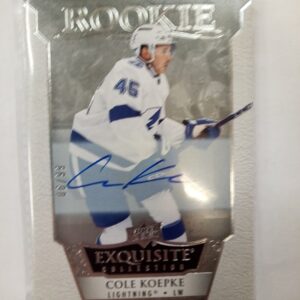 2022-2023 Upper Deck Exquisite Autograph Rookie Cole Koepke