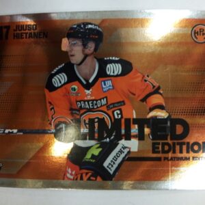 2023-2024 Cardset SM-Liiga Limited Edition Juuso Hietanen Platinum Edition