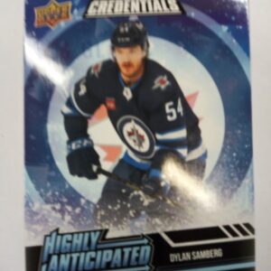 2022-2023 Upper Deck Credentials Higly Anticipated Dylan Samberg