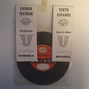 LP Interprint, Univox, Svenska/ Espanol textbok spåkkurs 1967 (K)