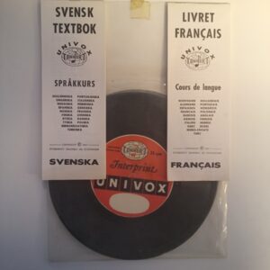 LP Interprint, Univox, Svenska/ Francais textbok spåkkurs 1967 (K)