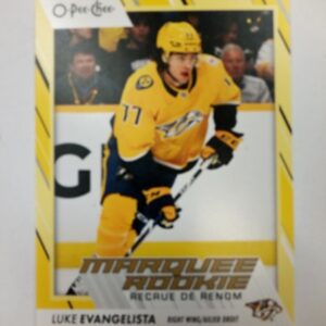 2023-2024 Upper Deck O-Pee-Chee Marquee Rookie Luke Evangelista