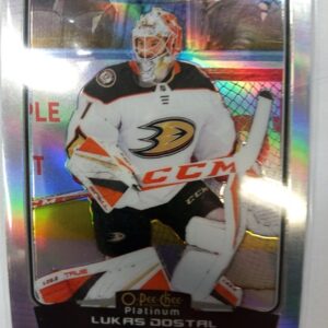 2022-2023 OPC platinum Marquee Rookie recrue de renom Lukas Dostal Rainbow