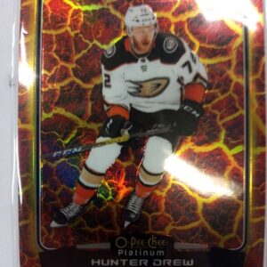 2022-2023 OPC platinum Marquee Rookie recrue de renom Hunter Drew Hot Magma