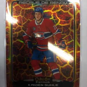 2022-2023 Upper Deck O-Pee-Chee Platinum Marquee Rookie Hot Magma Kaiden Guhle /499