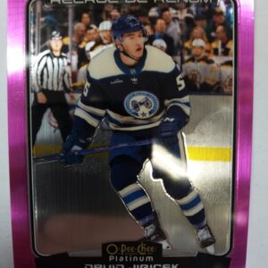 2022-2023 Upper Deck O-Pee-Chee Platinum Marquee Rookie Matte Pink David Jiricek