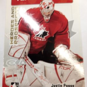 2006-2007 In The Game Inc. Heroes and Prospects Justin Pugge